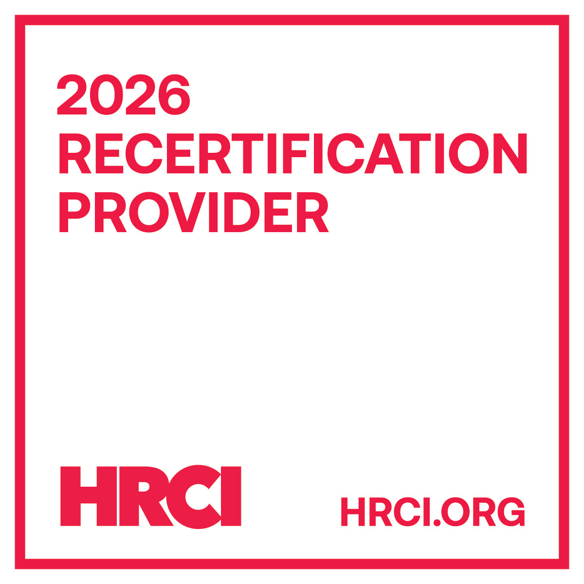 HRCI Recertification Provider