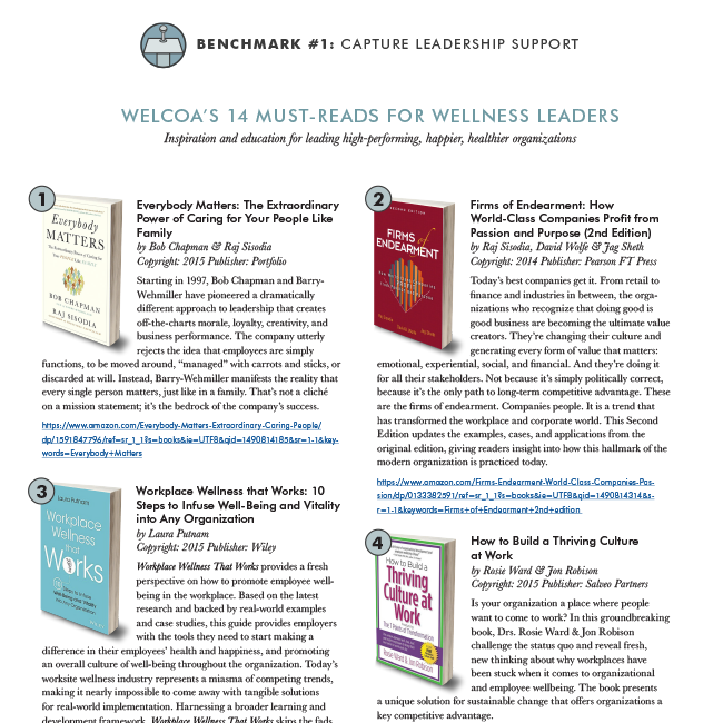 14 Must-Reads for Wellness Leaders
