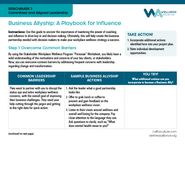 Business Allyship: A Playbook for Influence