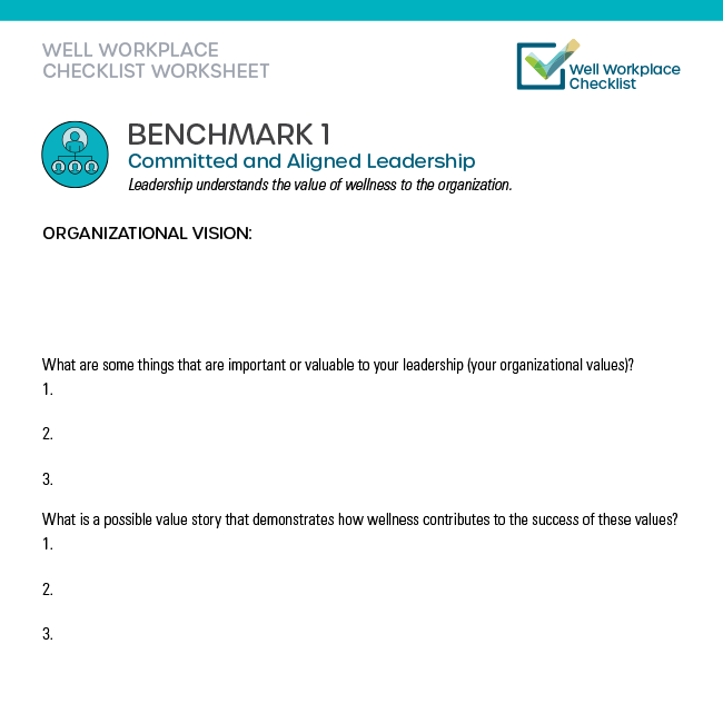 Checklist Preparation Worksheets