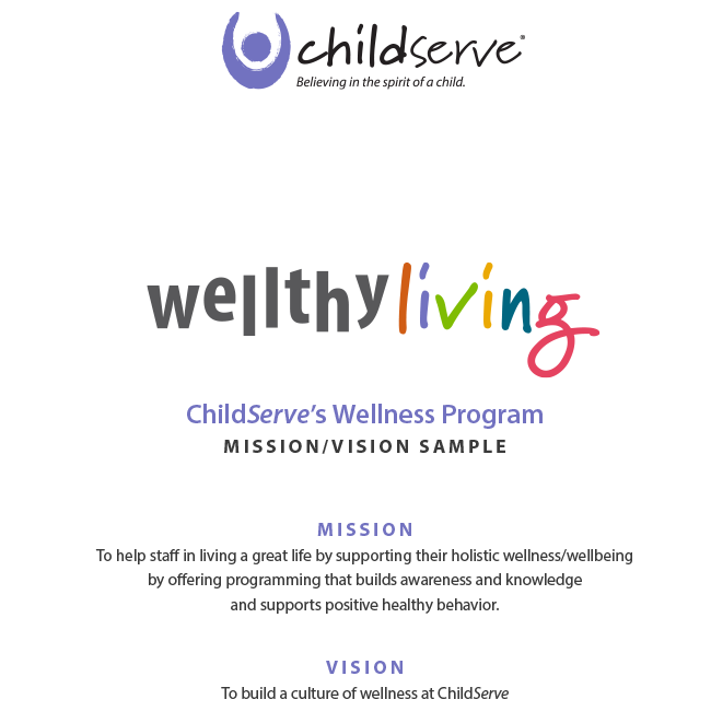 ChildServe’s Wellness Program Mission and Vision