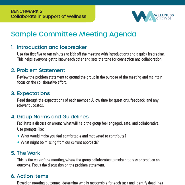 Committee Meeting Agenda