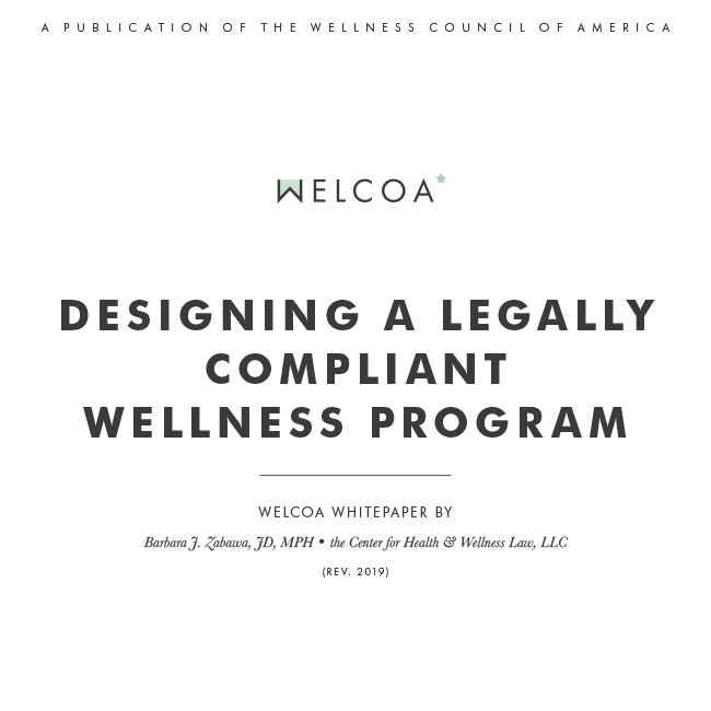 Designing a Legally Compliant Wellness Program