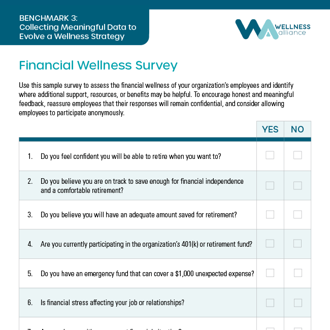 Financial Wellness Sample Survey
