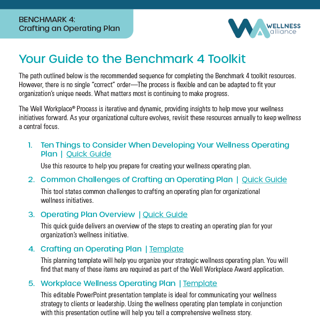 Guide to the Benchmark 4 Toolkit