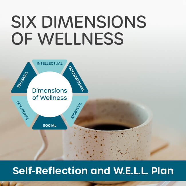 Six Dimensions of Wellness: Self-Reflection & W.E.L.L. Plan