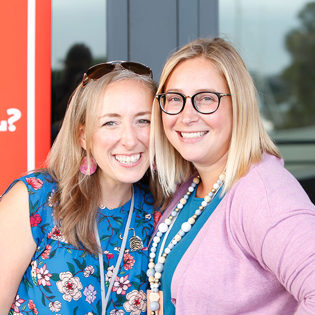 Rachel Druckenmiller posing with somebody