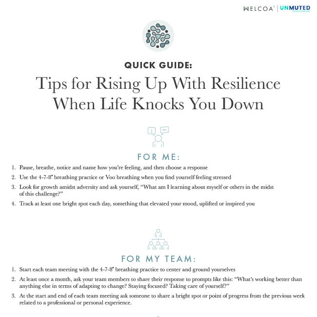 Tips for Rising Up With Resilience When Life Knocks You Down