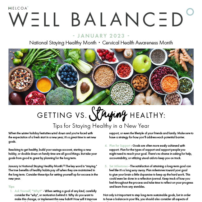 Well Balanced: January 2023