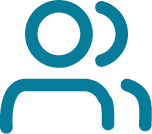 Icon of person behind another